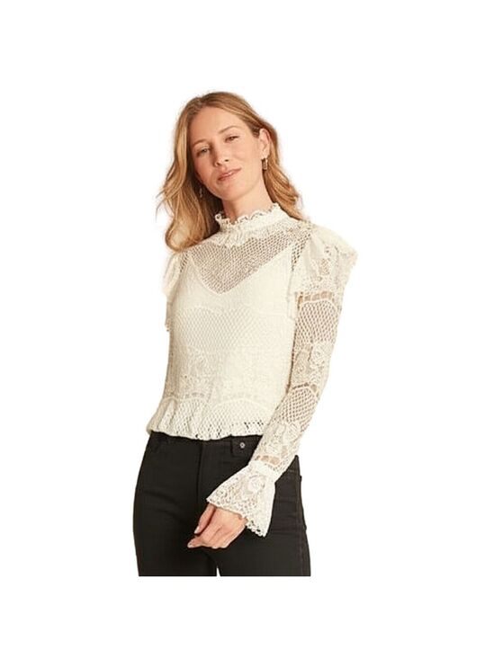 Sundance Tops - Sundance Emie Lace Boho Top, Marshmallow Size L (12-14)